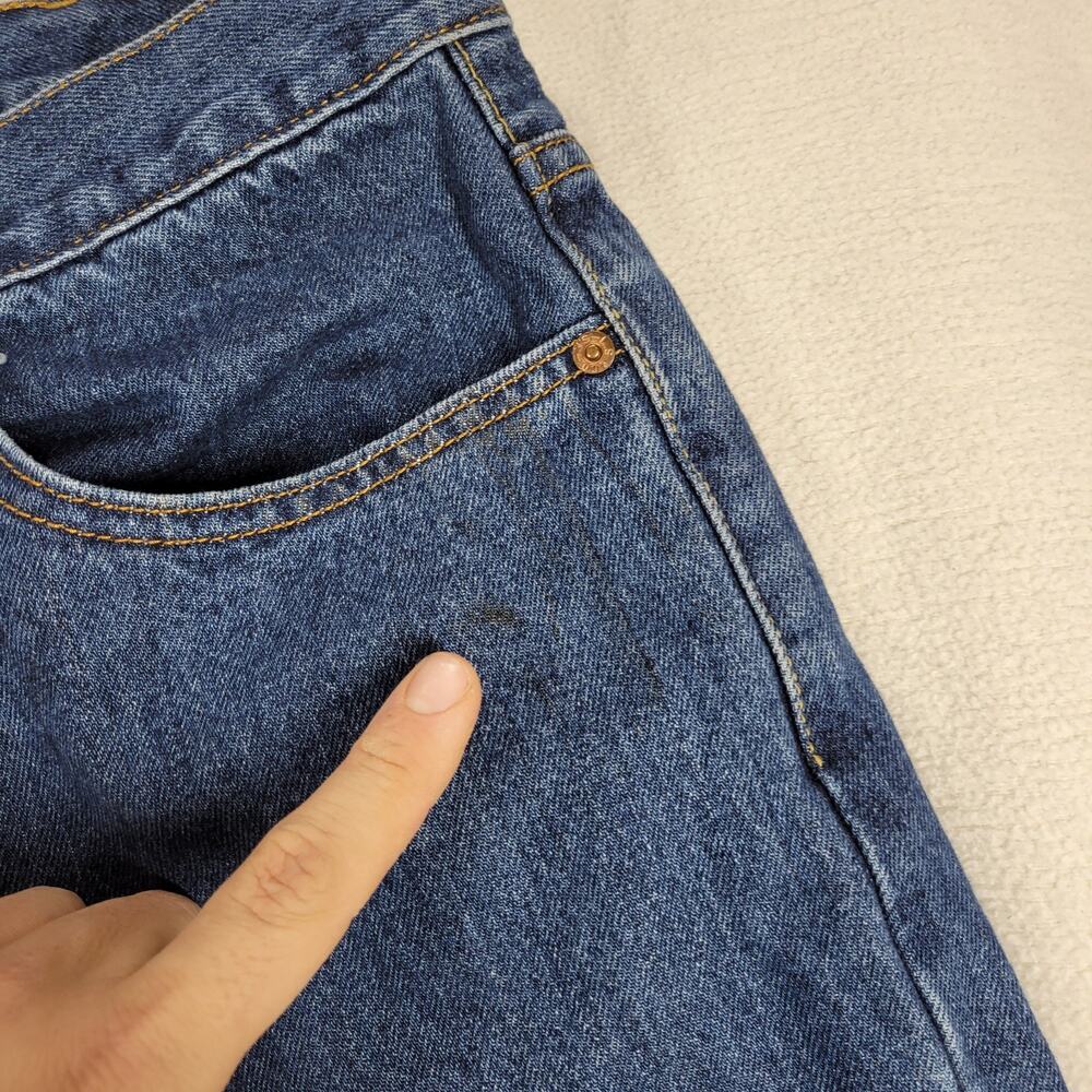 Vintage Levis 550 Jeans Mens Sz 40x32 Blue Medium Wash Denim Gorpcore Y2k Jean - Picture 12 of 16